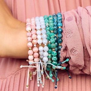 Gorjana Power Gemstone Bracelet | Howlite & Gold